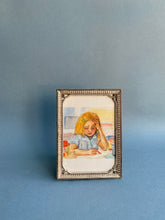 Load image into Gallery viewer, IRL NFT: Sad Girl Coloring original watercolor
